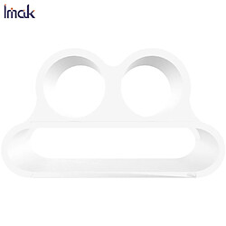 Acheter Imak Coque en silicone support de stockage anti-perte avec chargement sans fil blanc pour votre Apple AirPods Pro/AirPods (2019)/(2016)