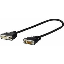 PRO DVI - D 24 + 1 M - F 0,20m DVI Male to DVI Female professional AV, 2560*1600, DVI dual link, triple-shielding, flexible