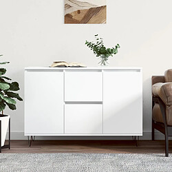 vidaXL Buffet blanc 104x35x70 cm bois d'ingénierie