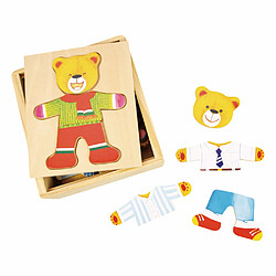 Bigjigs Toys Habillage en bois Monsieur Ours