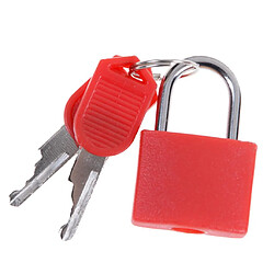 Mini Cadenas En Acier Valise Cadenas De Voyage Quotidien Avec 2 Clés Rouge pas cher