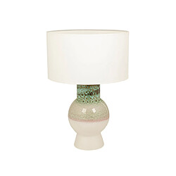 Lampe de bureau Romimex Blanc Vert Céramique 33 x 49 x 33 cm