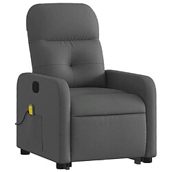 Avis Maison Chic Fauteuil Relax pour salon, Fauteuil de massage inclinable Gris foncé Tissu -GKD74428