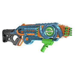 Hasbro Fusil Blaster Elite 2.0 Flipshots Flip 32 Canons Pivotants avec 32 Fléchettes Bleu