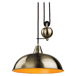 Luminaire Center Suspension Century, laiton antique