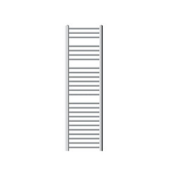 ECD Germany Radiateur Sèche-Serviettes Sahara - 400 x 1500 mm - Chromé - Droit avec Raccordement Latéral - Sèche Serviette pour la Salle de Bain