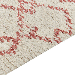 Avis Beliani Tapis en coton 140 x 200 cm beige et rose BUXAR