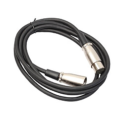 Avis Câble de microphone blindé 3 broches xlr mâle à fil d'extension audio femelle 1,8 m