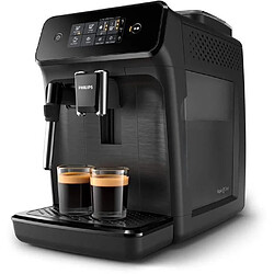 Philips EP1220 - Machine a café expresso a café grains avec broyeur - 2 boissons - Mousseur a lait - Ecran tactile - Noir Mat