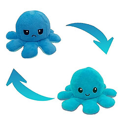 Universal Conception de poulpe, peluche réversible et poupée farcie Toylight Blue + Blue