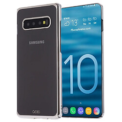 Wewoo Coque Rigide Pour Galaxy S10 + GEBEI Etui de protection plaquage antichoc PC Argent