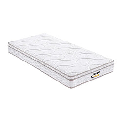 Vente-Unique Matelas 90 x 200 cm ressorts 3 zones et mémoire de forme ép.20cm - WOLKENTANZ de MORGENGOLD 