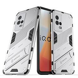 Coque en TPU anti-choc avec béquille argent pour votre Vivo iQOO 8