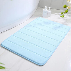 Tapis de Bain Antiderapant Absorbant 40x60cm Bleu