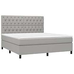 Avis Sommier à lattes,Cadre à lattes de lit pour Adulte matelas et LED Gris clair 160x200 cm -MN49183