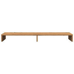 Avis vidaXL Support de moniteur chêne artisanal 100x27x10cm bois ingénierie