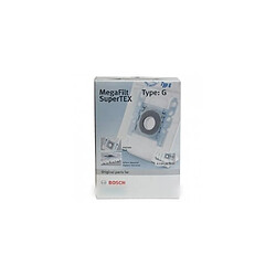 Sachet de sac type g + micro filtre pour aspirateur bosch b/s/h