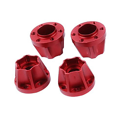 Adaptateur D'entraînement De Moyeu De Jante Hexagonal De Roue De 18 Mm Pour 1/10 Axial SCX10 TRX4 D90 Rouge