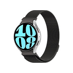 Eko Bracelet pour Samsung Galaxy Watch 4 / 5 / 6 en acier inoxydable type milanais Noir