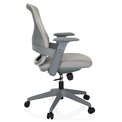 Chaise de bureau / chaise pivotante NOWUM tissu gris foncé hjh OFFICE pas cher