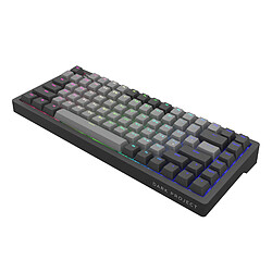 Avis Dark Project KD83A Noir/Gris nuageux - Gateron Cap Teal RGB (ENG/UA)