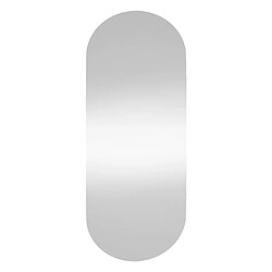 Avis Maison Chic Miroir mural | Miroir Décoration pour Maison Salle de Bain 25x60 cm Verre Ovale -GKD54946