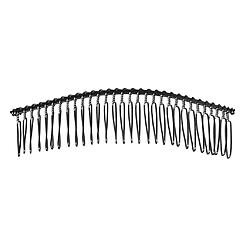 6pieces pinces a cheveux peignes clips peigne a coulisse 30 dents accessoires cheveux noir