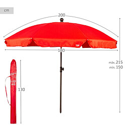 Parasol Aktive 200 x 215 x 200 cm (4 Unités) pas cher