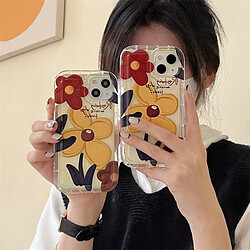 GUPBOO Étui pour iPhone11ProMax Étui pour téléphone portable de peinture à l'huile de fleurs rétro pour femmes artistiques