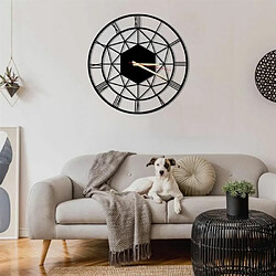 DEKORY Siena Roma Horloge Murale en Métal 50cm