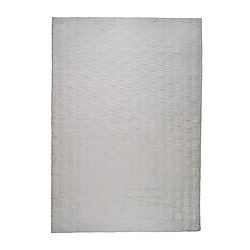 Thedecofactory TISSAGE - Tapis à relief extra-doux blanc 160x230 