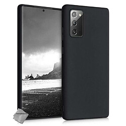 Htdmobiles Coque silicone gel fine pour Samsung Galaxy Note 20 + film ecran - NOIR