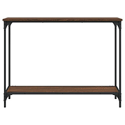 Acheter Maison Chic Table console | Meuble d'entrée | Table d'appoint chêne marron 101x30,5x75 cm bois d'ingénierie -GKD70740