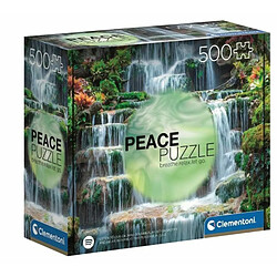 Clementoni- Peace The Flow 500 pièces, paysages, Puzzle Relaxant, Divertissement pour Adultes-fabriqué en Italie, 35117, Multicolore, Medium