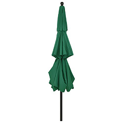 Acheter ComfortXL Parasol à 3 Niveaux Avec Mât En Aluminium Vert 3,5 M