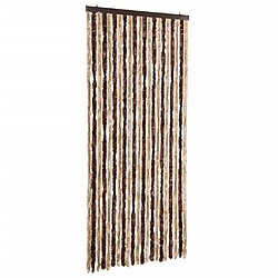 vidaXL Moustiquaire Beige et marron clair 90x220 cm Chenille