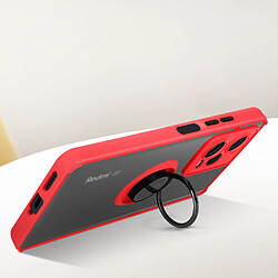 Avizar Coque pour Xiaomi Redmi Note 12 Pro Plus 5G Bague Métallique Support Vidéo Rouge pas cher