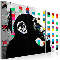 Artgeist Tableau - The Thinker Monkey by Banksy [120x80]