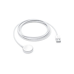 Apple Câble de Charge Magnétique MagSafe pour Apple Watch vers USB-A 2m Blanc