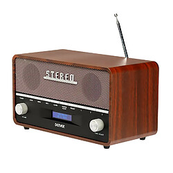 Denver DAB-3, Radio portable 10W RMS - DAB+, FM, minuterie et alarme, Bluetooth, Fonctionne sur 230V ou piles