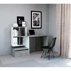 Vivaldi Bureau Paco 02 Beton/Blanc