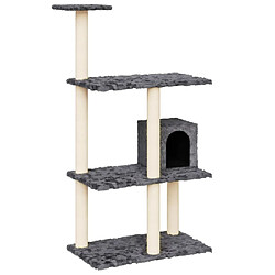 Arbre à chat avec griffoirs,niche pour chat en sisal Gris foncé 119 cm -MN76418