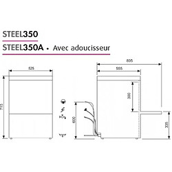 Lave-verres professionnel 3,5 kW - 450 x 450 mm -STEEL350DG - Colged pas cher