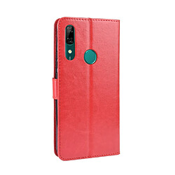 Avis Wewoo Housse Coque Étui en cuir à rabat horizontal rétro Crazy Horse Texture pour Huawei P Smart Z / Y9 Prime 2019avec support et fentes cartes et cadre photo rouge