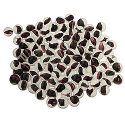 100pcs 16mm billes de verre boule de billes pour jeu de dames chinoises jouet noir