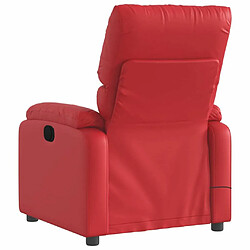 Acheter Maison Chic Fauteuil Relax pour salon, Fauteuil de massage inclinable électrique rouge similicuir -GKD85454