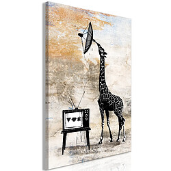 Artgeist Tableau - Television Giraffe (1 Part) Vertical [60x90]