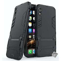 Htdmobiles Coque rigide anti choc pour Apple iPhone XR + film ecran - NOIR