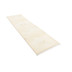 Vidal Tapis de couloir en laine 292x79 beige Darya