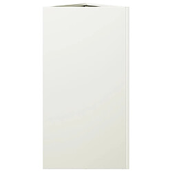 Acheter vidaXL Jardinière blanc triangulaire 40x34,5x70 cm acier